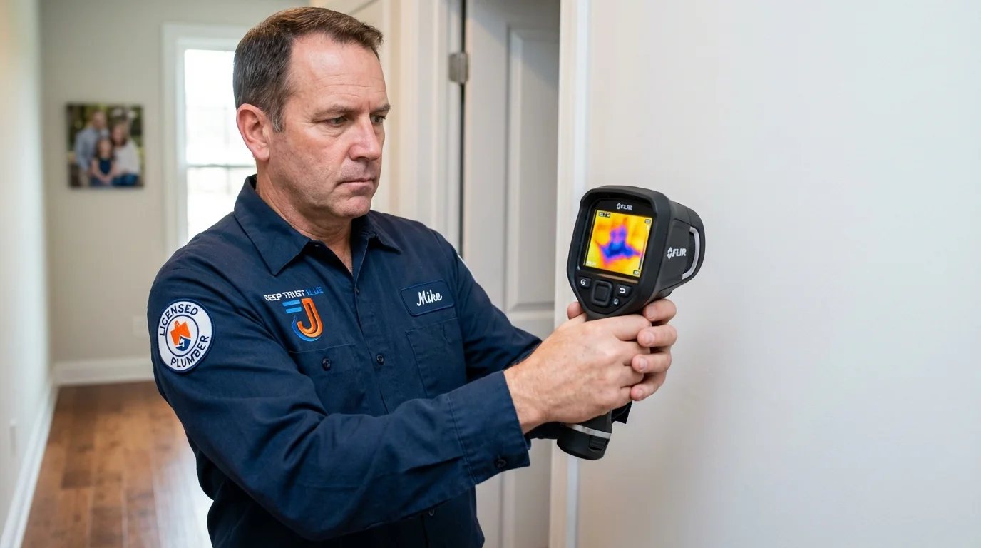 Thermal imaging leak detection by Johns Plumbing LLC in Black River